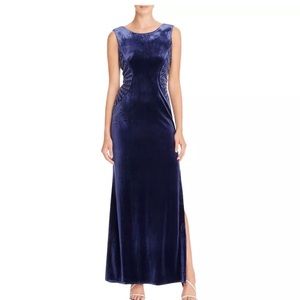Laundry by Shelli Segal Blue Evening Gown Dress